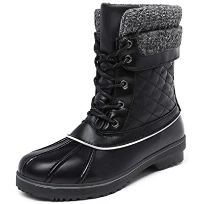 DREAM PAIRS Bottes Neige Femme Hiver Mi-Mollet Imperméables Chaudes Antidérapantes Extérieur,Size 38,Noir, - Publicité DREAM PAIRS Bottes Neige Femme Hiver Mi-Mollet Imperméables Chaudes Antidérapantes Extérieur,Size 38,Noir, - Publicité