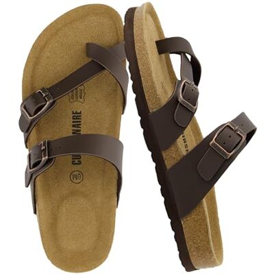 CUSHIONAIRE Sandale Luna Cork avec Semelle intérieure pour Femme avec + Confort, Marron Robuste 40 EU - Publicité CUSHIONAIRE Sandale Luna Cork avec Semelle intérieure pour Femme avec + Confort, Marron Robuste 40 EU - Publicité