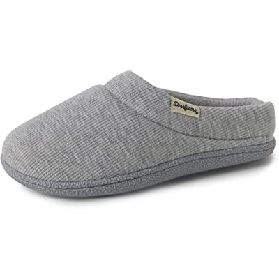Dearfoams Femme Indoor/Outdoor Memory Foam Darcy Microfiber Velour Clog, Wide Widths Chausson, Gris Clair, Large - Publicité Dearfoams Femme Indoor/Outdoor Memory Foam Darcy Microfiber Velour Clog, Wide Widths Chausson, Gris Clair, Large - Publicité