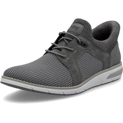Rieker Homme 11358 Mocassin, Gris, 41 EU - Publicité Rieker Homme 11358 Mocassin, Gris, 41 EU - Publicité