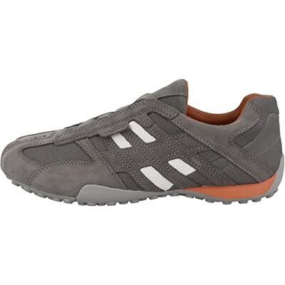 Geox Homme Uomo Snake L Sneakers, Lt Grey/Anthracite, 45 EU - Publicité Geox Homme Uomo Snake L Sneakers, Lt Grey/Anthracite, 45 EU - Publicité