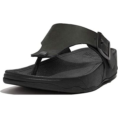 Fitflop Trakk II Tongs en cuir avec boucle pour homme, Noir, 42 EU - Publicité Fitflop Trakk II Tongs en cuir avec boucle pour homme, Noir, 42 EU - Publicité