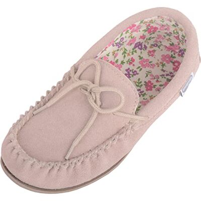 SNUGRUGS Mocassins pour femme en daim doublé de coton avec semelle rigide Tailles 36 à 42, camel, 39 EU - Publicité SNUGRUGS Mocassins pour femme en daim doublé de coton avec semelle rigide Tailles 36 à 42, camel, 39 EU - Publicité