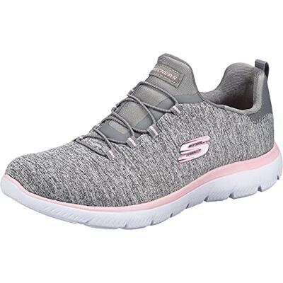 Skechers Femme Summits Quick Getaway Espadrilles, Grey Light Pink, 35 EU Large - Publicité Skechers Femme Summits Quick Getaway Espadrilles, Grey Light Pink, 35 EU Large - Publicité
