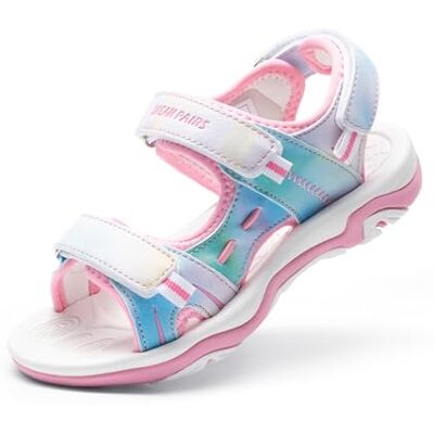 DREAM PAIRS Sandales d'été pour fille Sandales de sport d'été Chaussures de sport ouvertes, Arc-en-ciel rose PU, 25 EU - Publicité DREAM PAIRS Sandales d'été pour fille Sandales de sport d'été Chaussures de sport ouvertes, Arc-en-ciel rose PU, 25 EU - Publicité