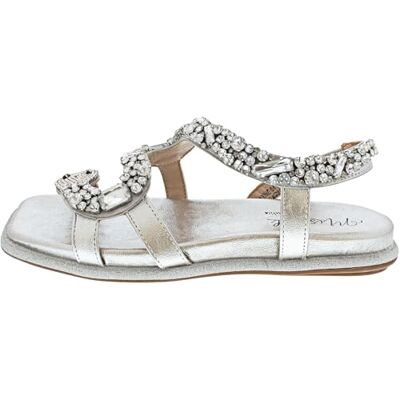 LAURA VITA Sandales pour Femmes MAXINE04 Taille 40 Couleur Argent - Publicité LAURA VITA Sandales pour Femmes MAXINE04 Taille 40 Couleur Argent - Publicité