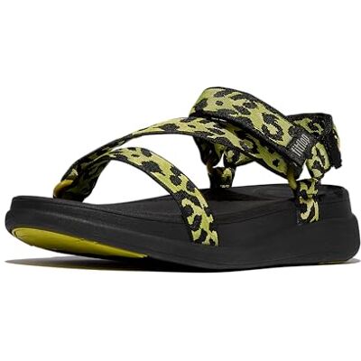 Fitflop F-Mode Go Leopard Adjust. Sandales à sangle Z pour femme, Mélange de citronnelle, 37 EU - Publicité Fitflop F-Mode Go Leopard Adjust. Sandales à sangle Z pour femme, Mélange de citronnelle, 37 EU - Publicité