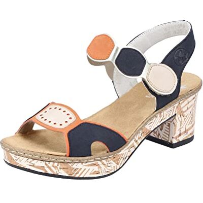 Rieker Femme 63876 Sandale, Multicolore, 37 EU - Publicité Rieker Femme 63876 Sandale, Multicolore, 37 EU - Publicité
