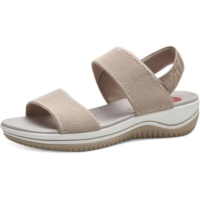 Jana Coshy Sandales Femme Plates Stretch Vegan, Beige, 37 EU - Publicité Jana Coshy Sandales Femme Plates Stretch Vegan, Beige, 37 EU - Publicité