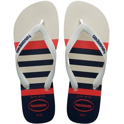 Havaianas Top Nautical Homme FlipFlop White/White/Navy Blue 37 EU - Publicité Havaianas Top Nautical Homme FlipFlop White/White/Navy Blue 37 EU - Publicité