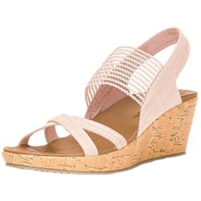 Skechers femme Sandales Bout ouvert, Rose (Pink Pnk), 40 EU - Publicité Skechers femme Sandales Bout ouvert, Rose (Pink Pnk), 40 EU - Publicité