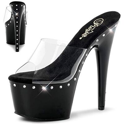 Pleaser Adore-701ls, Sandales Bout ouvert femme, Noir Nero (Clr/Blk), 36 EU - Publicité Pleaser Adore-701ls, Sandales Bout ouvert femme, Noir Nero (Clr/Blk), 36 EU - Publicité