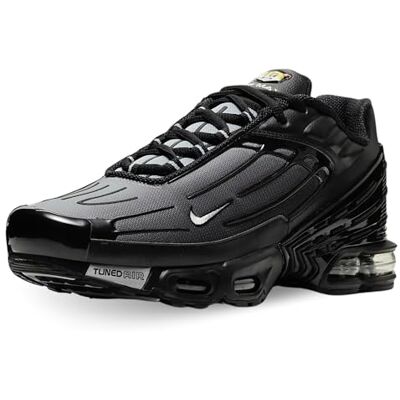 Nike Air Max Plus III Chaussures de Course Homme, Black Wolf Grey Black, 44 EU - Publicité Nike Air Max Plus III Chaussures de Course Homme, Black Wolf Grey Black, 44 EU - Publicité