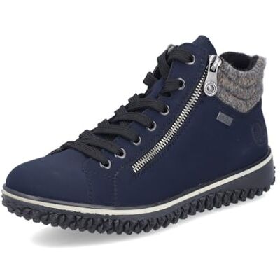Rieker® Bottines bleu marine à talon plat avec des lacets et 2 zips latéraux Taille numeric_36 - Publicité Rieker® Bottines bleu marine à talon plat avec des lacets et 2 zips latéraux Taille numeric_36 - Publicité
