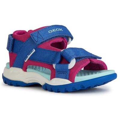 Geox Girl's J Borealis Sandal, Dk Royal Cyclamen, 8.5 UK Child - Publicité Geox Girl's J Borealis Sandal, Dk Royal Cyclamen, 8.5 UK Child - Publicité