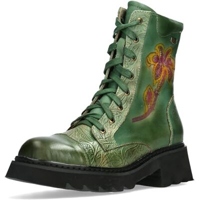 LAURA VITA Bottines Femme Kouleo 24, Pointure:38 EU, La Couleur:Vert - Publicité LAURA VITA Bottines Femme Kouleo 24, Pointure:38 EU, La Couleur:Vert - Publicité
