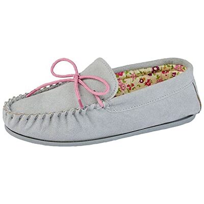 Mokkers Lily Chaussons Style Mocassins Femme (36 EU) (Gris) - Publicité Mokkers Lily Chaussons Style Mocassins Femme (36 EU) (Gris) - Publicité