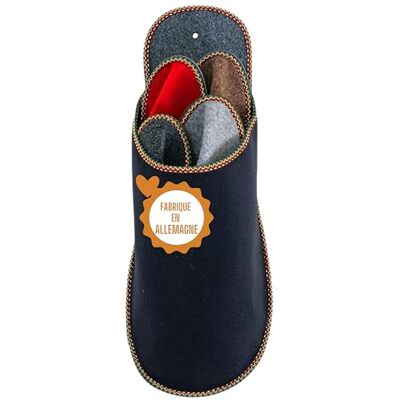 Pantoffelmann Ensemble de pantoufles pour invités avec semelle en feutre I 4 paires I Chaussures pour invités unisexes en anthracite I Pantoufles pliables en feutre pour les visiteurs - Publicité Pantoffelmann Ensemble de pantoufles pour invités avec semelle en feutre I 4 paires I Chaussures pour invités unisexes en anthracite I Pantoufles pliables en feutre pour les visiteurs - Publicité