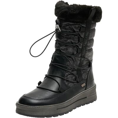 TOM TAILOR Femme Botte de Neige, Noir, 37 EU - Publicité TOM TAILOR Femme Botte de Neige, Noir, 37 EU - Publicité