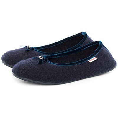 Giesswein Pantoufle Hohenau océan 36 Pantoufles fermées pour Femmes au Design de Ballerine Chaussons en Feutre Chaud 100% Laine Chaussures en Feutre léger - Publicité Giesswein Pantoufle Hohenau océan 36 Pantoufles fermées pour Femmes au Design de Ballerine Chaussons en Feutre Chaud 100% Laine Chaussures en Feutre léger - Publicité