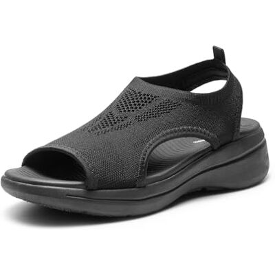 DREAM PAIRS Sandales de Sport à Bout Ouvert Respirantes et Confortables Sandale d’été pour Femmes Antidérapantes,Size 40.5,Noir,DWUMST2508 - Publicité DREAM PAIRS Sandales de Sport à Bout Ouvert Respirantes et Confortables Sandale d’été pour Femmes Antidérapantes,Size 40.5,Noir,DWUMST2508 - Publicité