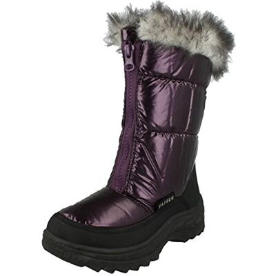 Spot On Bottines en fourrure pour filles avec doublure en neige Nylon violet Taille UK 13 Taille EU 32 Taille US 1 - Publicité Spot On Bottines en fourrure pour filles avec doublure en neige Nylon violet Taille UK 13 Taille EU 32 Taille US 1 - Publicité