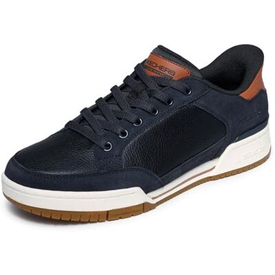 Skechers Homme Recoil Persius Slip-in ENTRAINEUSE, Black Pig Suede/Leather/Brown PU, 44 EU - Publicité Skechers Homme Recoil Persius Slip-in ENTRAINEUSE, Black Pig Suede/Leather/Brown PU, 44 EU - Publicité