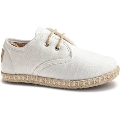 Pablosky Yute Tissu Oxford, Blanc, 39 EU - Publicité Pablosky Yute Tissu Oxford, Blanc, 39 EU - Publicité