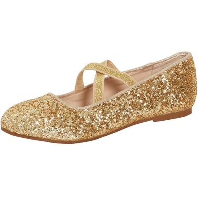 Lora Dora Chaussures de Ballet à Paillettes pour Filles, Ballerines Plates à Sangle élastique, Chaussures de fête, de Demoiselle d'honneur de Mariage - Publicité Lora Dora Chaussures de Ballet à Paillettes pour Filles, Ballerines Plates à Sangle élastique, Chaussures de fête, de Demoiselle d'honneur de Mariage - Publicité