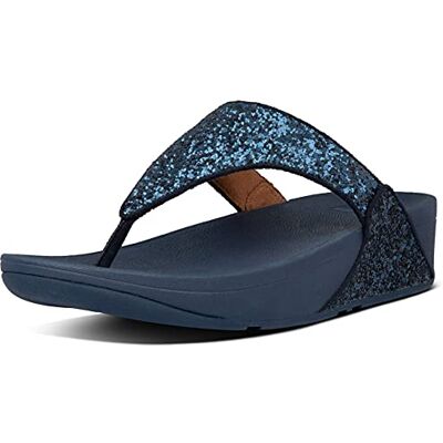 Fitflop Femme Lulu Tige d'orteil Tongues, Noir pailleté, 37.5 EU - Publicité Fitflop Femme Lulu Tige d'orteil Tongues, Noir pailleté, 37.5 EU - Publicité