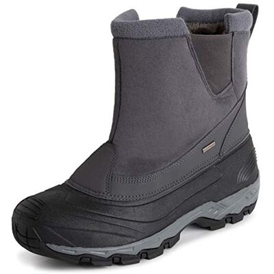Polar Hommes Imperméable Semelle Bande De Roulement Profonde Fausse Fourrure Doublée l'hiver Bottes De Neige Gris Pull UK8/EU42 YC0685 - Publicité Polar Hommes Imperméable Semelle Bande De Roulement Profonde Fausse Fourrure Doublée l'hiver Bottes De Neige Gris Pull UK8/EU42 YC0685 - Publicité