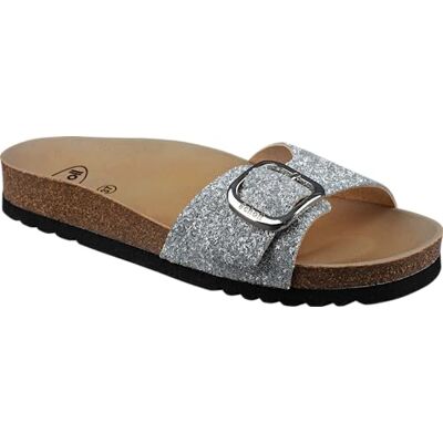 Scholl KATHLEEN Synthetic Glitter Silver - Publicité Scholl KATHLEEN Synthetic Glitter Silver - Publicité
