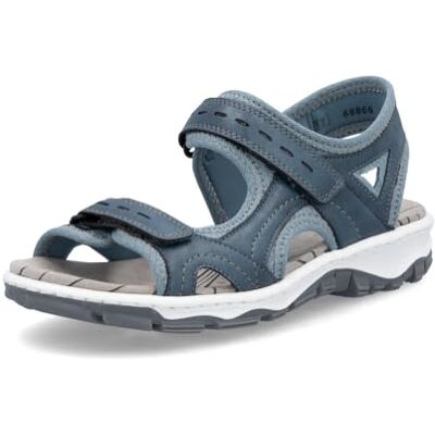 Rieker Femme Sandales 68866, Dame Sandales, Bleu 12, 40 EU Stretta - Publicité Rieker Femme Sandales 68866, Dame Sandales, Bleu 12, 40 EU Stretta - Publicité
