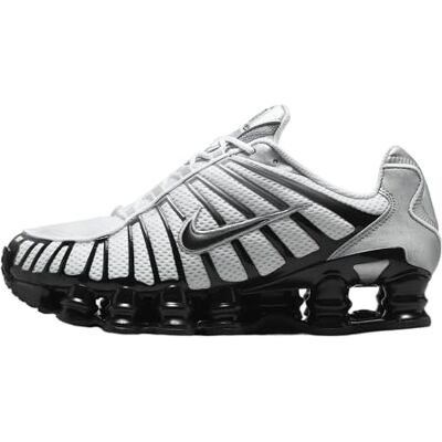 Nike Shox TL, Baskets pour femme, Argent métallisé blanc loup gris noir, 39 EU - Publicité Nike Shox TL, Baskets pour femme, Argent métallisé blanc loup gris noir, 39 EU - Publicité