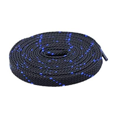 Boowhol 1 Paire de Lacets Plats Lacets de chaussure de Sports Baskets unisexe pour enfants Adultes Enfants (Noir bleu, 140 CM) - Publicité Boowhol 1 Paire de Lacets Plats Lacets de chaussure de Sports Baskets unisexe pour enfants Adultes Enfants (Noir bleu, 140 CM) - Publicité