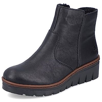 Rieker Femme Bottines X9165, Dame Bottines,Demi-Bottes,Bottines,fourrés,Bottes d'hiver,Noir (Schwarz / 00),37 EU / 4 UK - Publicité Rieker Femme Bottines X9165, Dame Bottines,Demi-Bottes,Bottines,fourrés,Bottes d'hiver,Noir (Schwarz / 00),37 EU / 4 UK - Publicité