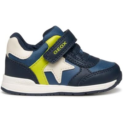 Geox Bébé garçon B Rishon Boy First Walker Shoe, Bleu Marine et Vert Fluo, 19 EU - Publicité Geox Bébé garçon B Rishon Boy First Walker Shoe, Bleu Marine et Vert Fluo, 19 EU - Publicité