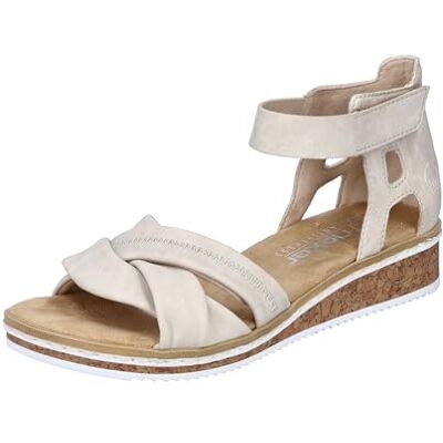 Rieker Sandales V3673 pour femme, beige, 36 EU - Publicité Rieker Sandales V3673 pour femme, beige, 36 EU - Publicité