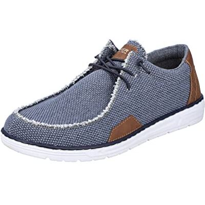 Rieker Homme 08600 Mocassin, Bleu, 45 EU - Publicité Rieker Homme 08600 Mocassin, Bleu, 45 EU - Publicité
