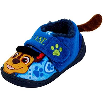 Paw Patrol Chaussons pour garçons, Chase, ruban anti-déchirure bleu, taille 7 UK 24 EU - Publicité Paw Patrol Chaussons pour garçons, Chase, ruban anti-déchirure bleu, taille 7 UK 24 EU - Publicité