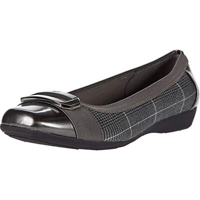 Anne Klein Ballerines Plates Uplift pour Femme, étain, 39 EU - Publicité Anne Klein Ballerines Plates Uplift pour Femme, étain, 39 EU - Publicité