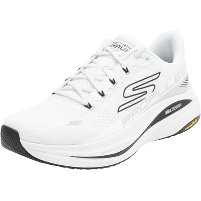 Skechers Baskets Max Cushioning Propulsion pour Homme, Textile synthétique Blanc et Noir, 45.5 EU - Publicité Skechers Baskets Max Cushioning Propulsion pour Homme, Textile synthétique Blanc et Noir, 45.5 EU - Publicité