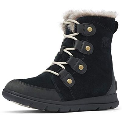 Sorel Explorer Joan Waterproof bottes d'hiver imperméables pour femme, Noir (Black x Dark Stone), 38 EU - Publicité Sorel Explorer Joan Waterproof bottes d'hiver imperméables pour femme, Noir (Black x Dark Stone), 38 EU - Publicité