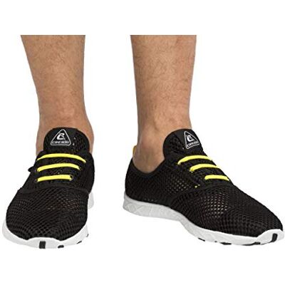 Cressi Aqua Shoes - Noir / jaune - Chaussures aquatiques - Publicité Cressi Aqua Shoes - Noir / jaune - Chaussures aquatiques - Publicité