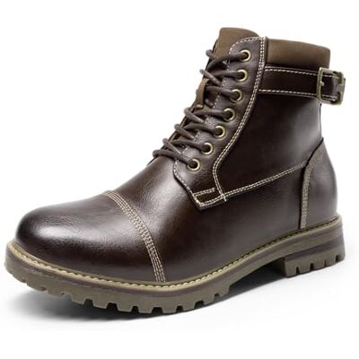 Bruno Marc Bottes de Moto pour Hommes Élégantes avec Fermeture Latérale Pratique Botte de Combat Bottines Hommes,Size 41.5,Marron/Foncé,ENGLE-05 - Publicité Bruno Marc Bottes de Moto pour Hommes Élégantes avec Fermeture Latérale Pratique Botte de Combat Bottines Hommes,Size 41.5,Marron/Foncé,ENGLE-05 - Publicité