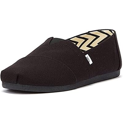 TOMS Alpargata Cotton Canvas Mens Black/Black Espadrilles-UK 11 / EU 45 - Publicité TOMS Alpargata Cotton Canvas Mens Black/Black Espadrilles-UK 11 / EU 45 - Publicité
