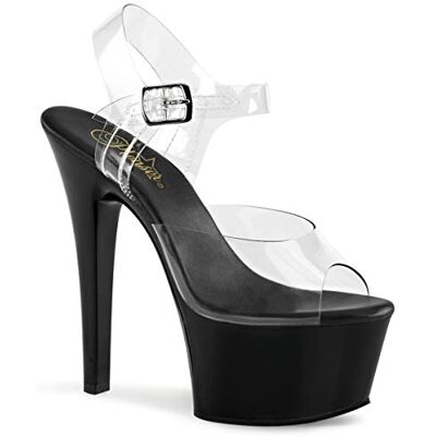 Pleaser Femme Aspire-608 Sandales Ouvertes, Transparent CLR Blk, 39 EU - Publicité Pleaser Femme Aspire-608 Sandales Ouvertes, Transparent CLR Blk, 39 EU - Publicité