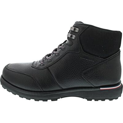 Tommy Hilfiger Bottes Homme Warm en Cuir, Noir (Black), 40 - Publicité Tommy Hilfiger Bottes Homme Warm en Cuir, Noir (Black), 40 - Publicité