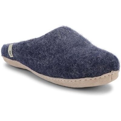 egos Chaussons Bleus Pantoufles Unisex Adultes Taille 39 EU Laine Naturelle Chaussons Confortables pour l'été et l'hiver - Publicité egos Chaussons Bleus Pantoufles Unisex Adultes Taille 39 EU Laine Naturelle Chaussons Confortables pour l'été et l'hiver - Publicité