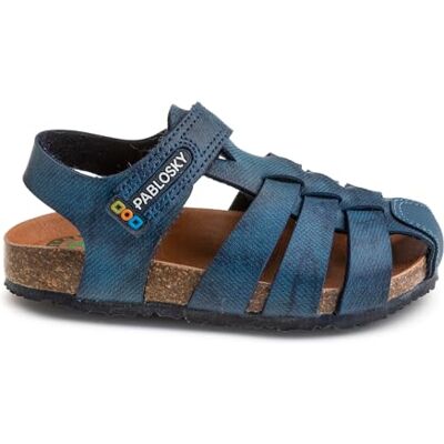 Pablosky Bio Sandale, Bleu, 30 EU Large - Publicité Pablosky Bio Sandale, Bleu, 30 EU Large - Publicité